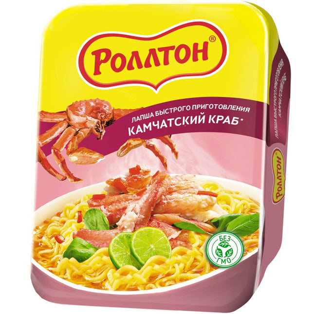 Kamchatka Crab Instant Noodles, Rollton, 90g/ 3.17 oz