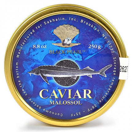Premium Quality Kaluga Black Caviar "Malossol", 8.8 oz / 250 g