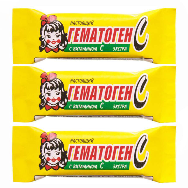 PACK 3 Hematogen with Vitamin C Extra, 40g x 3