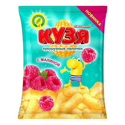 Kuzia corn sticks raspberry taste 100 g