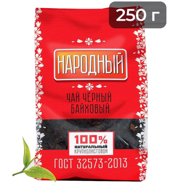 Large Leaf Loose Black Tea, Narodny, 250 g