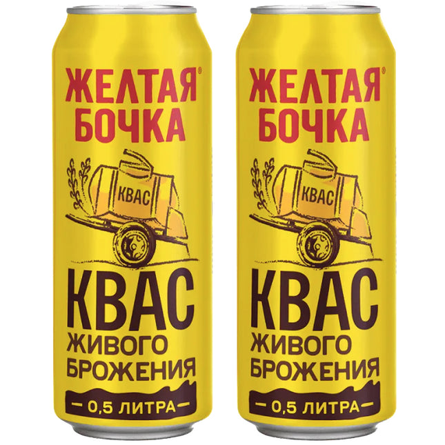 PACK 2 Kvass Yellow Barrel, 0.5l