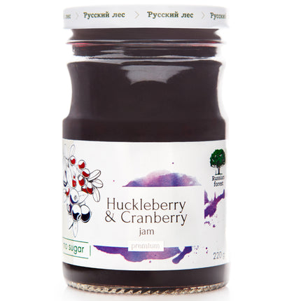 Huckleberry & Cranberry Sugar Free Jam, 220g