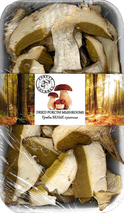 Dried Porcini mushrooms  &quot;Forest Gourmet&quot; (plate)