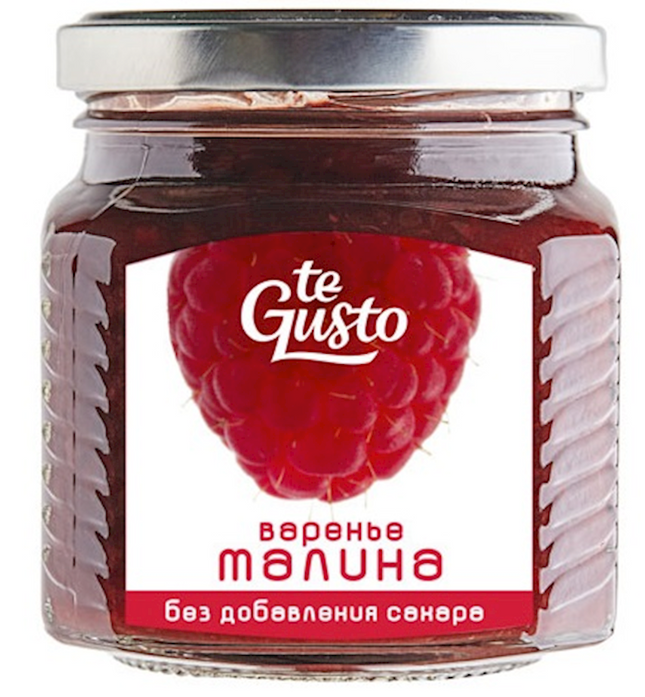 Russian Jam te Gusto Raspberry sugar free 300 g