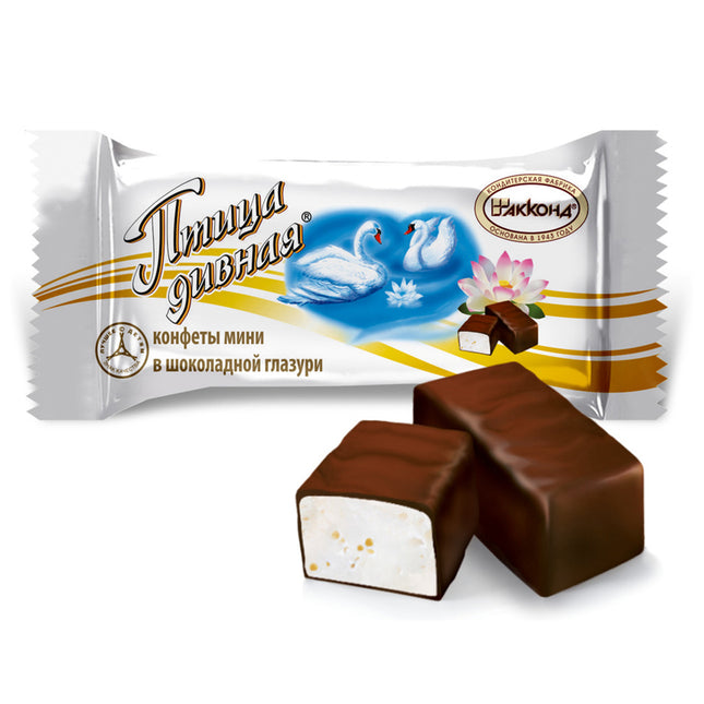 Chocolate Glazed Souffle Candies "Wonderful Bird Mini", Akkond, 226g / 7.8oz