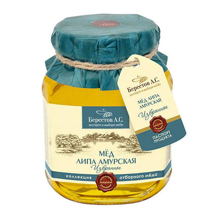 Natural Amur Linden Honey, 17.53 oz / 500 g