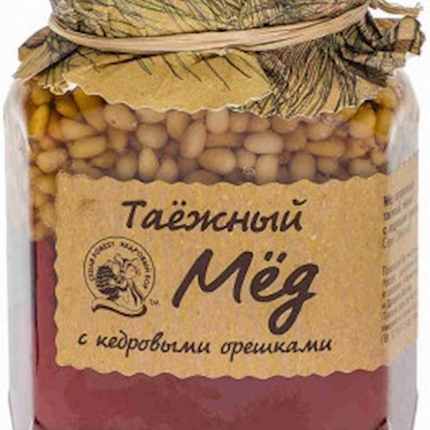 Natural Honey &quot;Kedrovyi Bor&quot; with Pine Nuts 500g