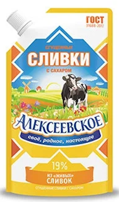 Condensed Cream with Sugar &quot;Alekseevskie&quot;