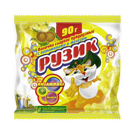 Sweet Corn Sticks &quot;Ruzik&quot; in Packet 90gr