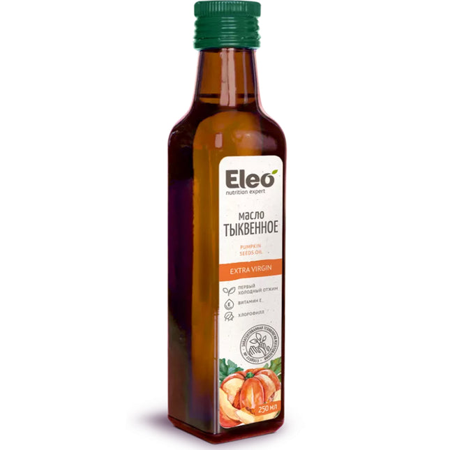 Pumpkin Oil Natural Eco Vegan Health, Eleo, 250 ml