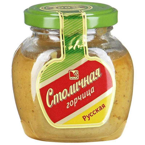 Mustard &quot;Stolichnaya&quot; Russian (glass) 195g