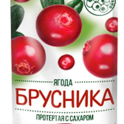 Grated cowberry Siberian berry with sugar 280 g