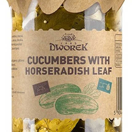 Pickles with horseradish leaf Dworek 900 g