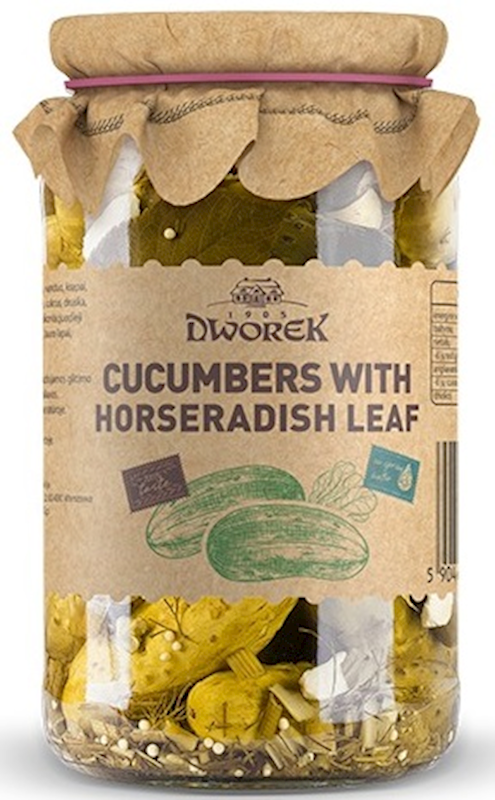 Pickles with horseradish leaf Dworek 900 g