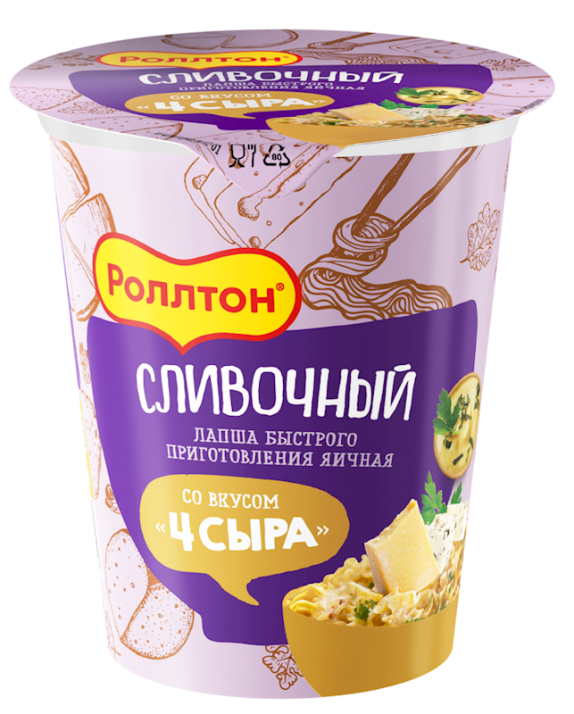 Rollton creamy noodles 4 cheese taste 70 g