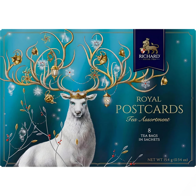 Assorted Tea in a Christmas Card "Fairy Deer", 15.4 g