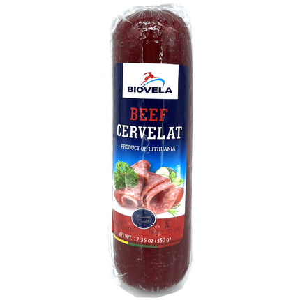 Beef Cervelat, Biovela, 12.35oz