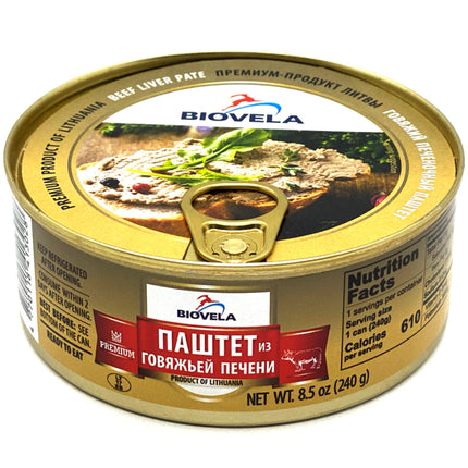 Beef Liver Pate, Biovela, 8.47 oz