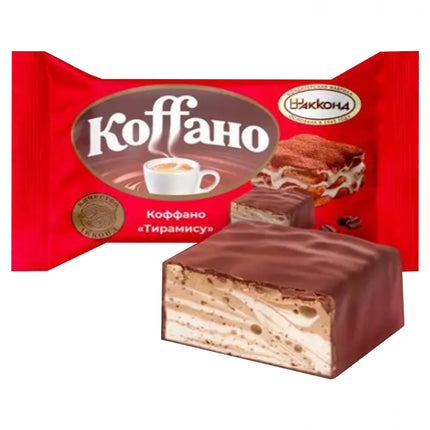 Souffle Candy Tiramisu Flavor "Koffano", Akkond, 226g/ 0.5lb