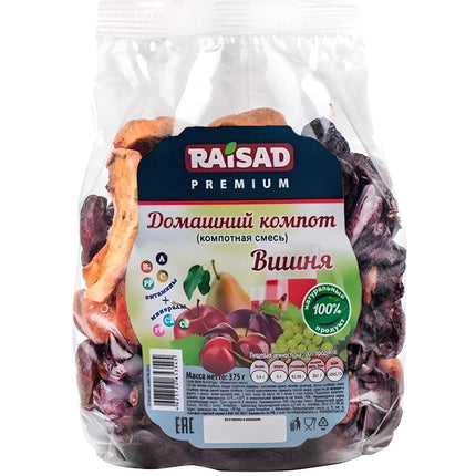 Dried Fruit & Berries Mix for Compote "Cherry", Raisad, 375g