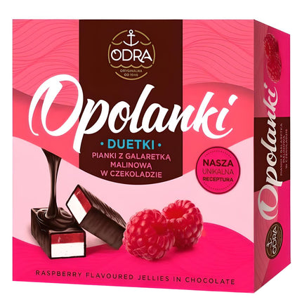 Chocolate Covered Souffle & Raspberry Jelly "Duetka", 400g