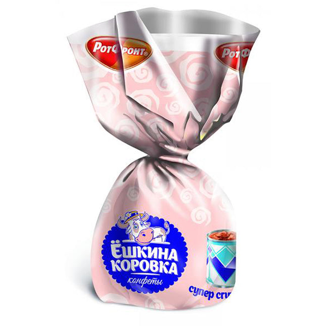 Chocolate Candy with Condensed Milk, Eshkina Korovka, 0.5 lb / 226 g