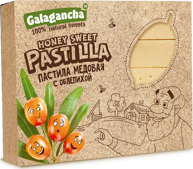 Honey pastila Galagancha with Sea Buckhorn 190 g