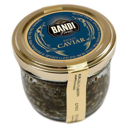Kaluga Black Caviar, Bandi, 100 g/ 0.22 lb