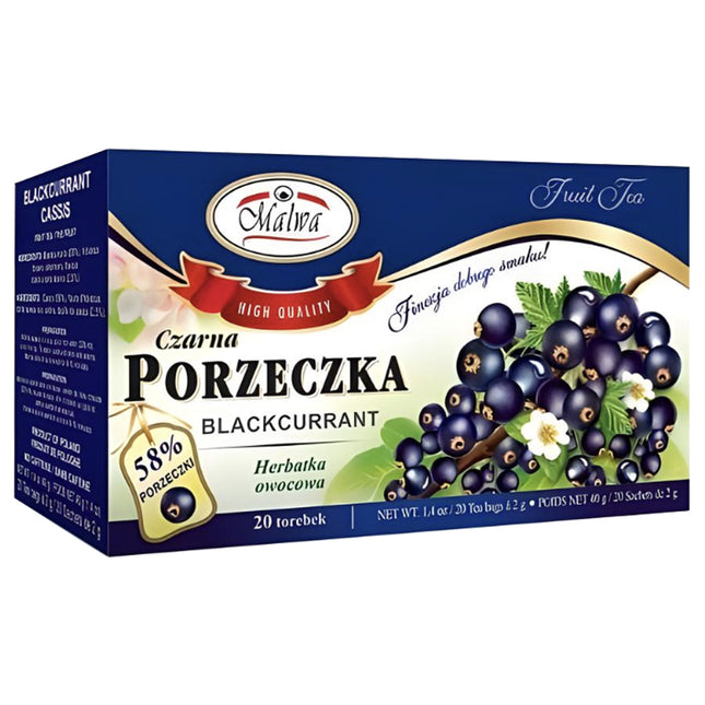 Black Currant Tea "Porzeczka", 20 tea bags