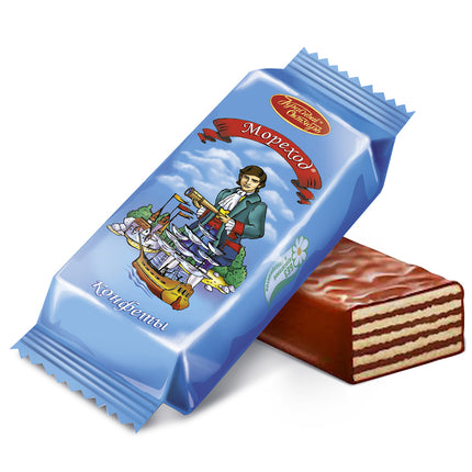 Large Chocolate Waffle Candies "Morehod", 450g