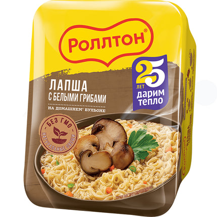 Instant Porcini Mushroom Noodles Rollton, 90g