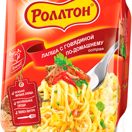 Rollton noodles Beef taste hot 90 g