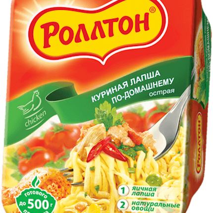 Rollton noodles Chicken taste hot 90 g