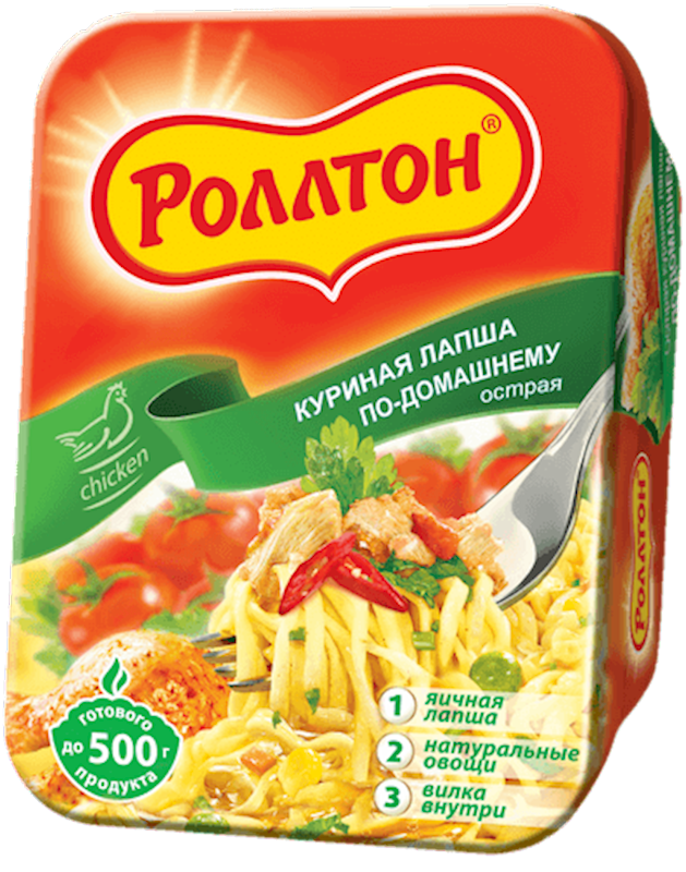 Rollton noodles Chicken taste hot 90 g