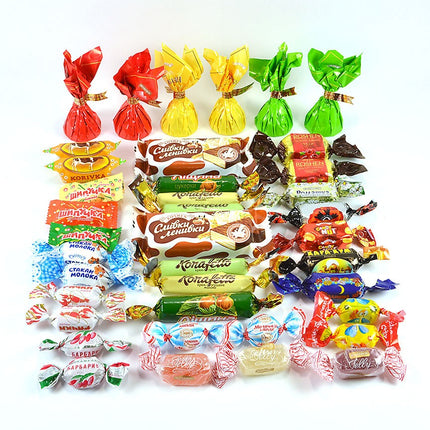 Assorted Chocolate, Caramel and Jelly Candies "Roshen", 1 lb / 0.45 kg