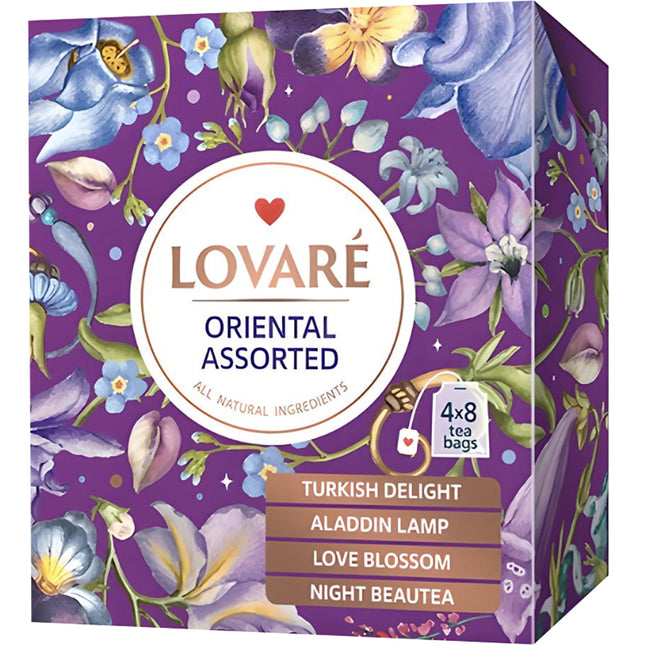 Oriental Assorted Tea Set, Lovare, 32 tea bags