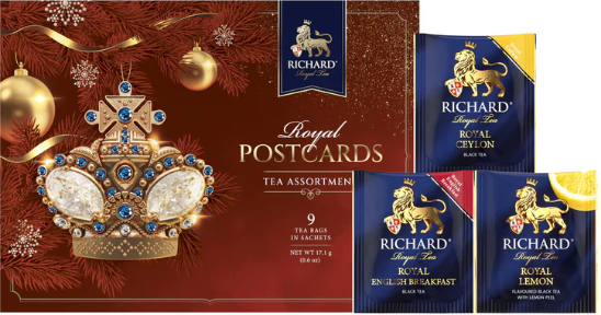 Tea assortment Richard Royal Postcard (9 sachets) 17 g