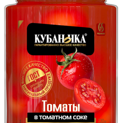 Tomatoes in tomato juice Kubanochka 720 g