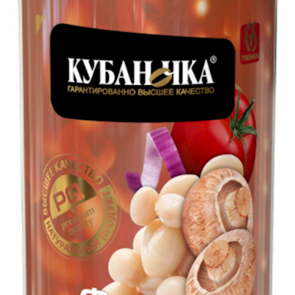 Beans Kubanochka with champignon 500 g