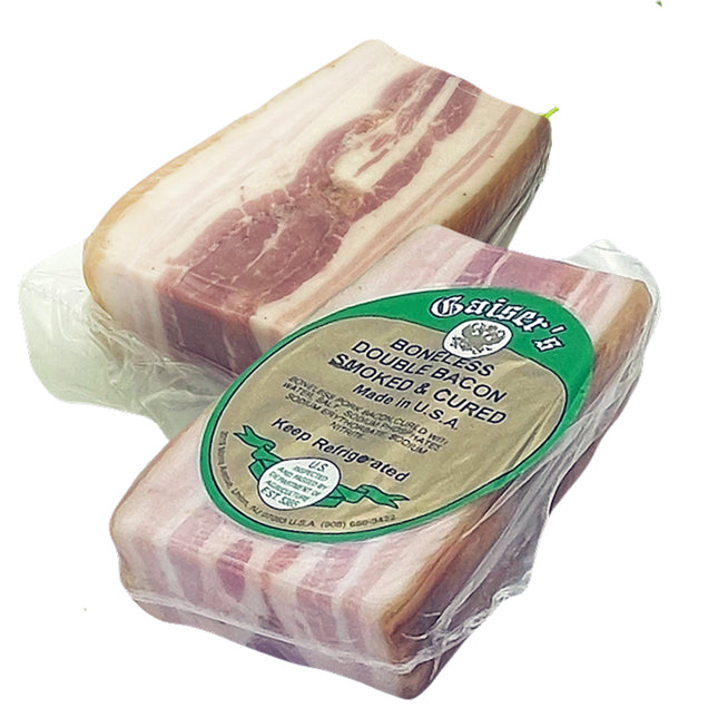 Boneless Double Smoked & Cured Pork Bacon, 550g