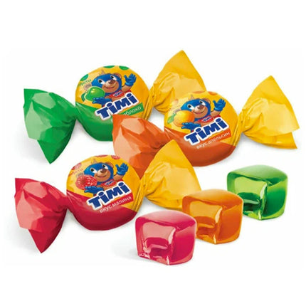 Assorted Jelly Candies TIMI "Mix" Apple, Orange and Raspberry, Konti, 226g/ 7.97oz