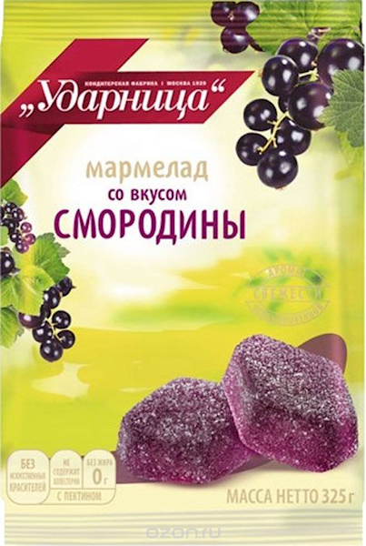 Marmalade Udarnitsa with Black Currant flavor 325 g