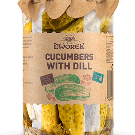 Pickles with dill Dworek 900 g