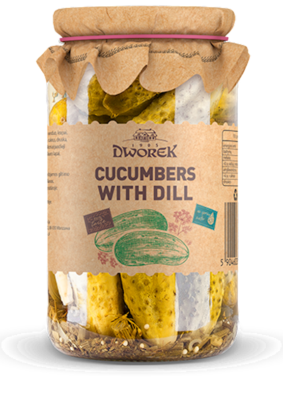 Pickles with dill Dworek 900 g