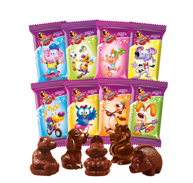 Chocolate Candies Children's Souvenir Assorted, Slavyanka, 0.5lb