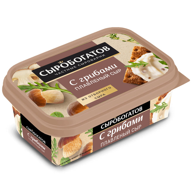 Soft Processed Cheese with Mushrooms, 200g