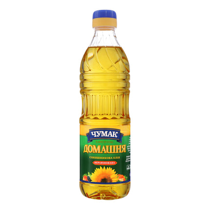 Unrefined Sunflower Oil, Chumak, 900 ml/ 30.43 oz