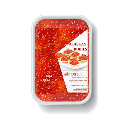 Premium Chum (Keta) Caviar, Alaskan Rubies, 500 g / 17.63 oz