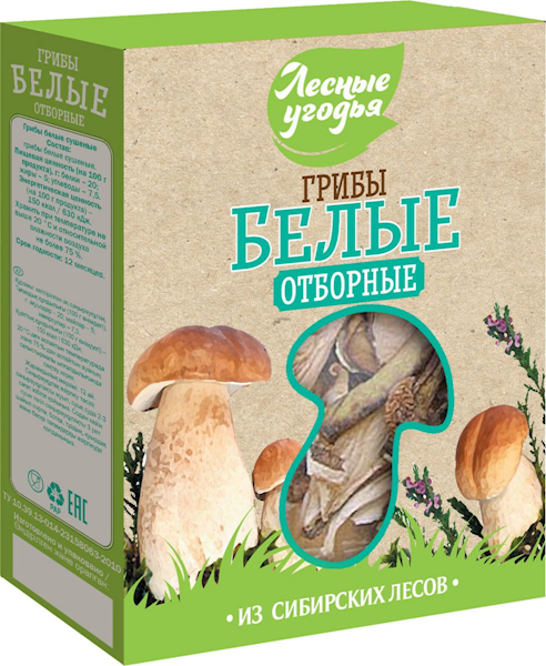 Mushrooms &quot;Lesnyye ugodya&quot; classic Porcini white mushrooms